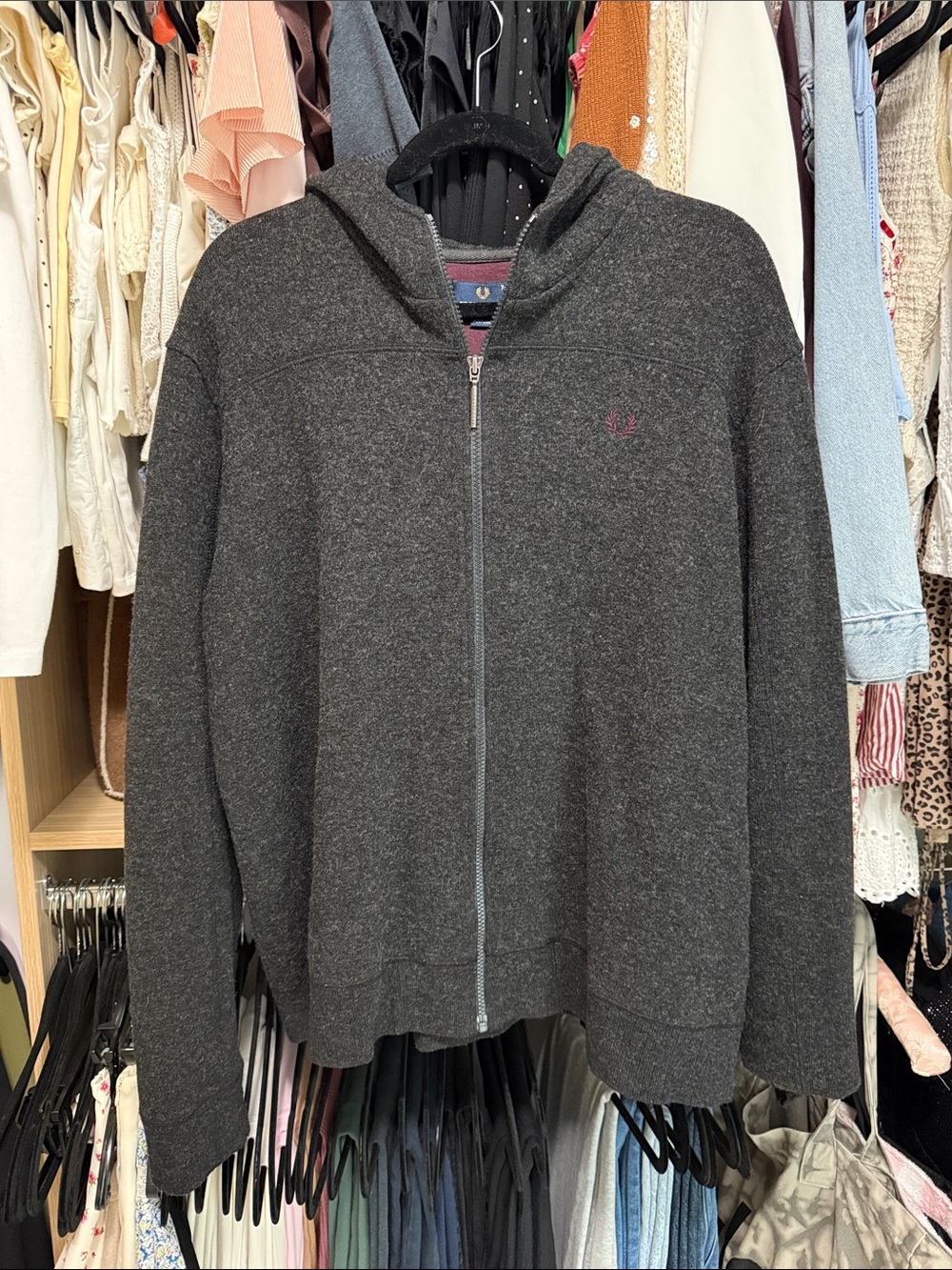 Men’s FRED PERRY Zip-Up Hoodie size XL